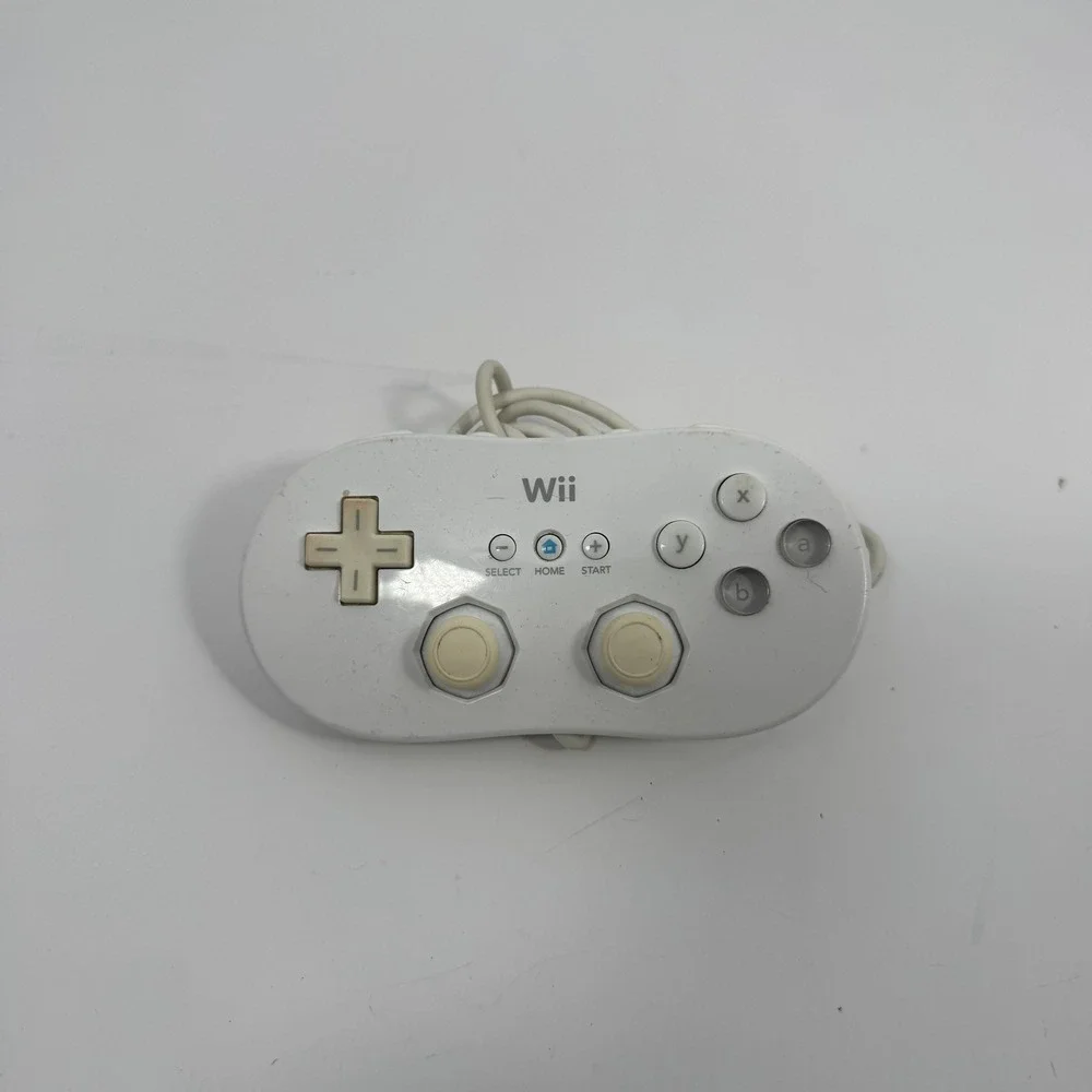 Nintendo Wii Classic Controller RVL-005 White Tested Working OEM